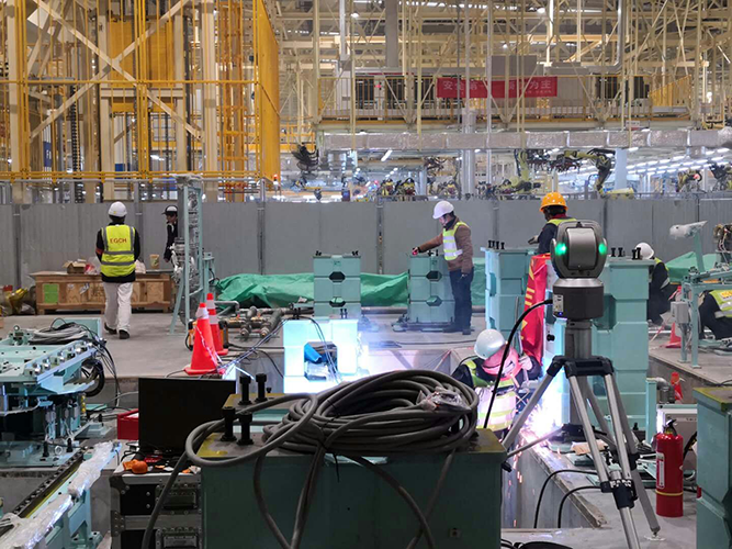 汽车生产线测量